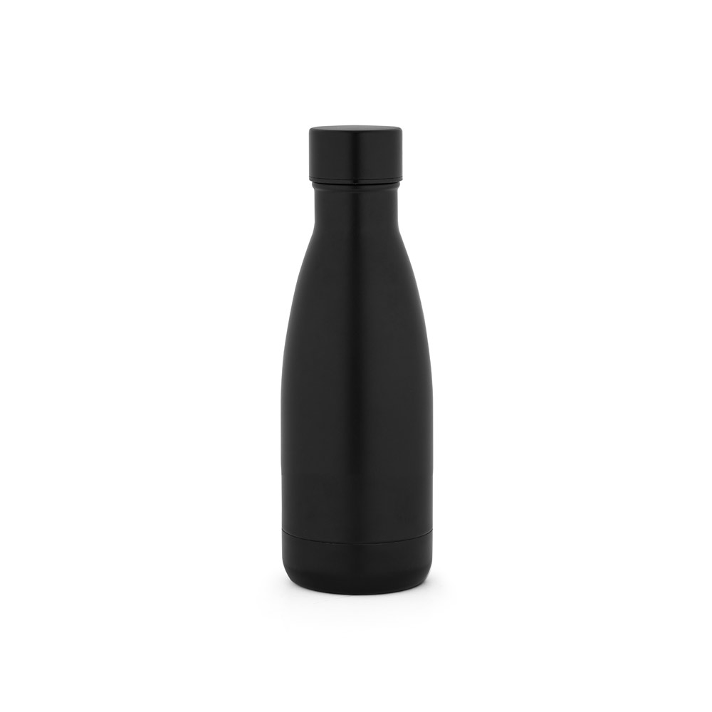 RE-BUFFON S. Garrafa térmica em aço inox 90% reciclado de parede dupla isolada a vácuo, com acabamento em mate (400 mL) personalizado