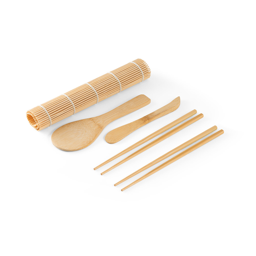 MORIMOTO. Kit para sushi em bambu personalizado