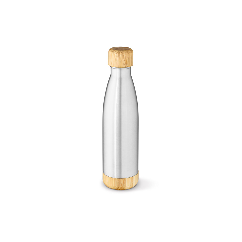 BROMELL 550. Garrafa térmica em aço inox 90% reciclado de parede dupla isolada a vácuo (550 mL) personalizado