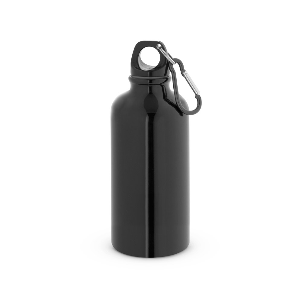 KARSTEN M. Squeeze esportiva em aço inox, de parede simples com acabamento brilhante (560 mL) personalizado