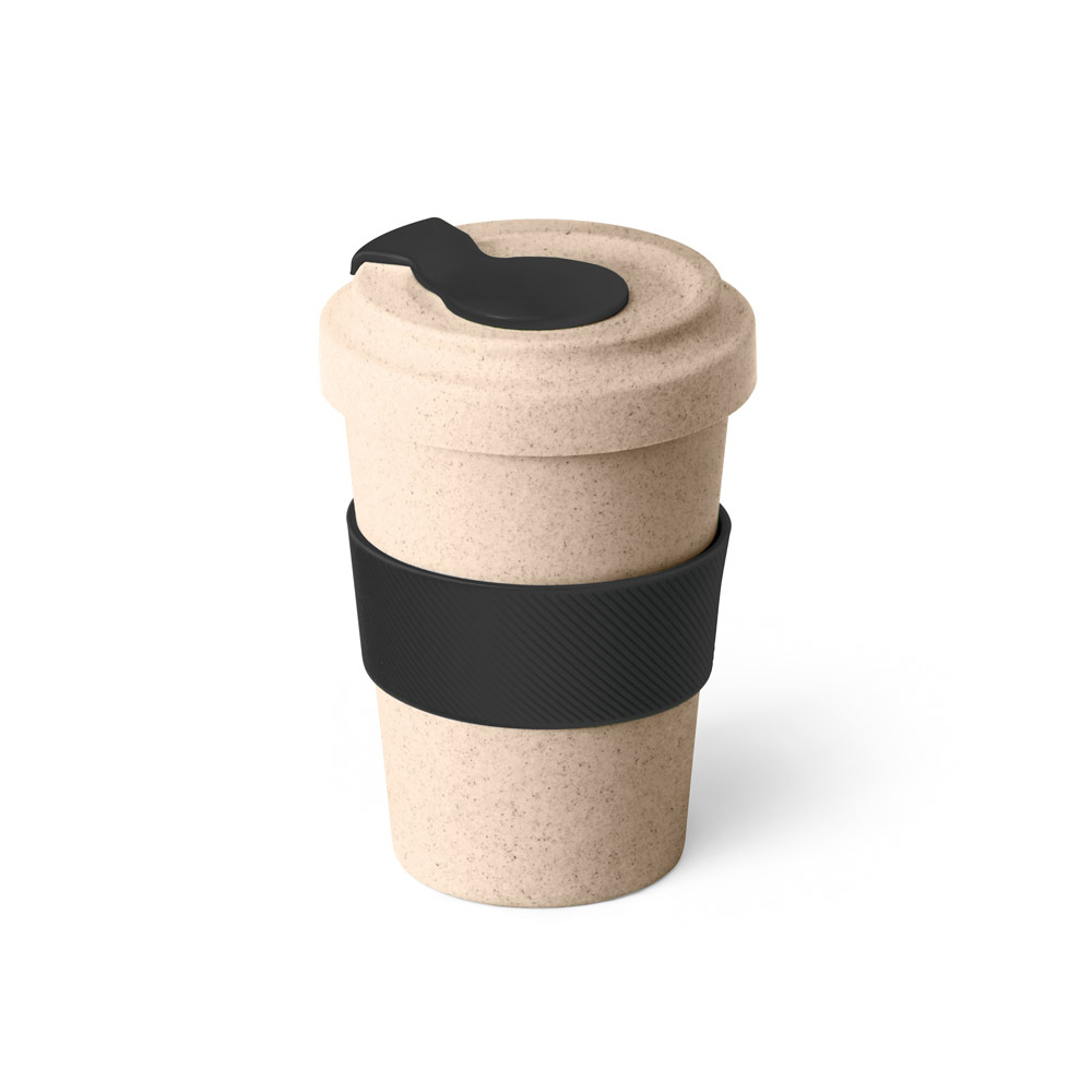 CANNA. Copo para viagem em fibra de bambu (60%) e PP (40%) (500 mL) personalizado
