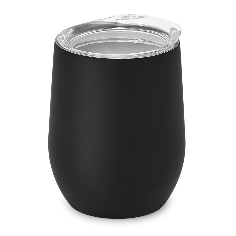 HYGGE. Copo de viagem em aço inox, térmico com parede dupla isolada a vácuo (400 mL) personalizado