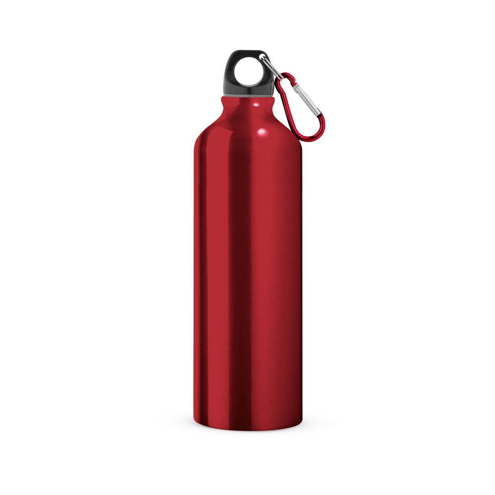 SIDEROT. Squeeze em alumínio com mosquetão (800 mL) personalizado