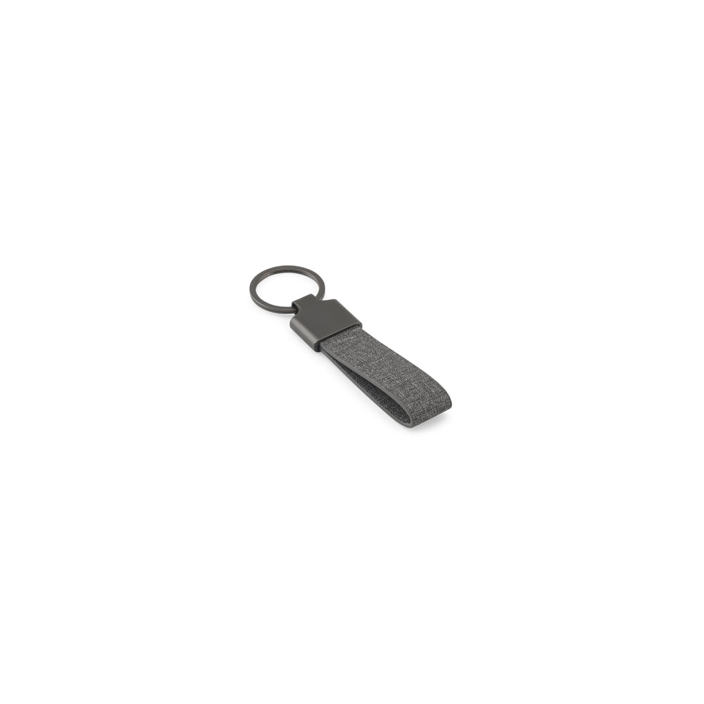 RAVEN. Chaveiro em metal e PET 30% reciclado personalizado