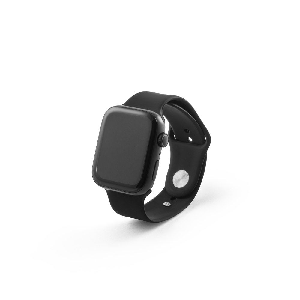 WILES. Relógio inteligente com bracelete em silicone e à prova de salpicos de água (IPX4) personalizado