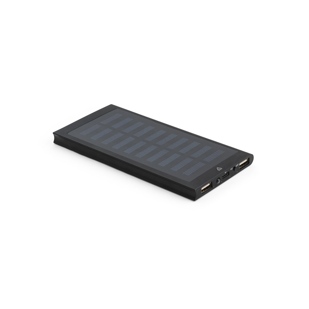 CLERK. Bateria portátil em alumínio 100% reciclado (8 000 mAh) personalizado