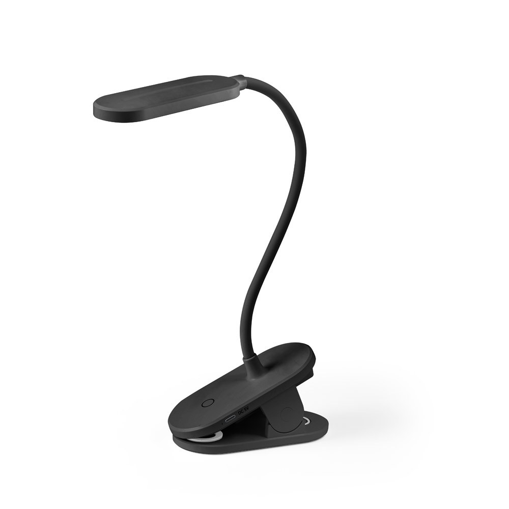 NESBIT II. Luminária de mesa portátil em ABS 65% reciclado com 140 lumen personalizado