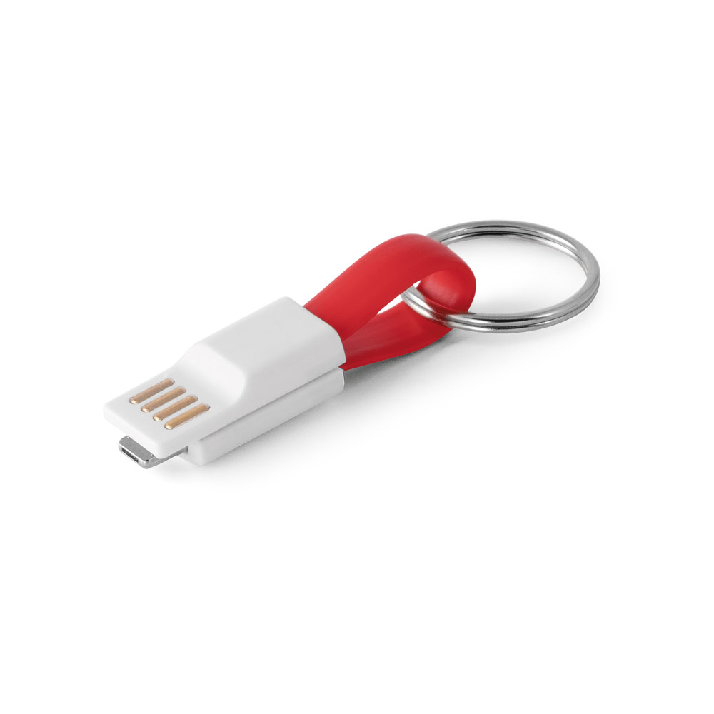 RIEMANN. Cabo USB com conector 2 em 1 personalizado