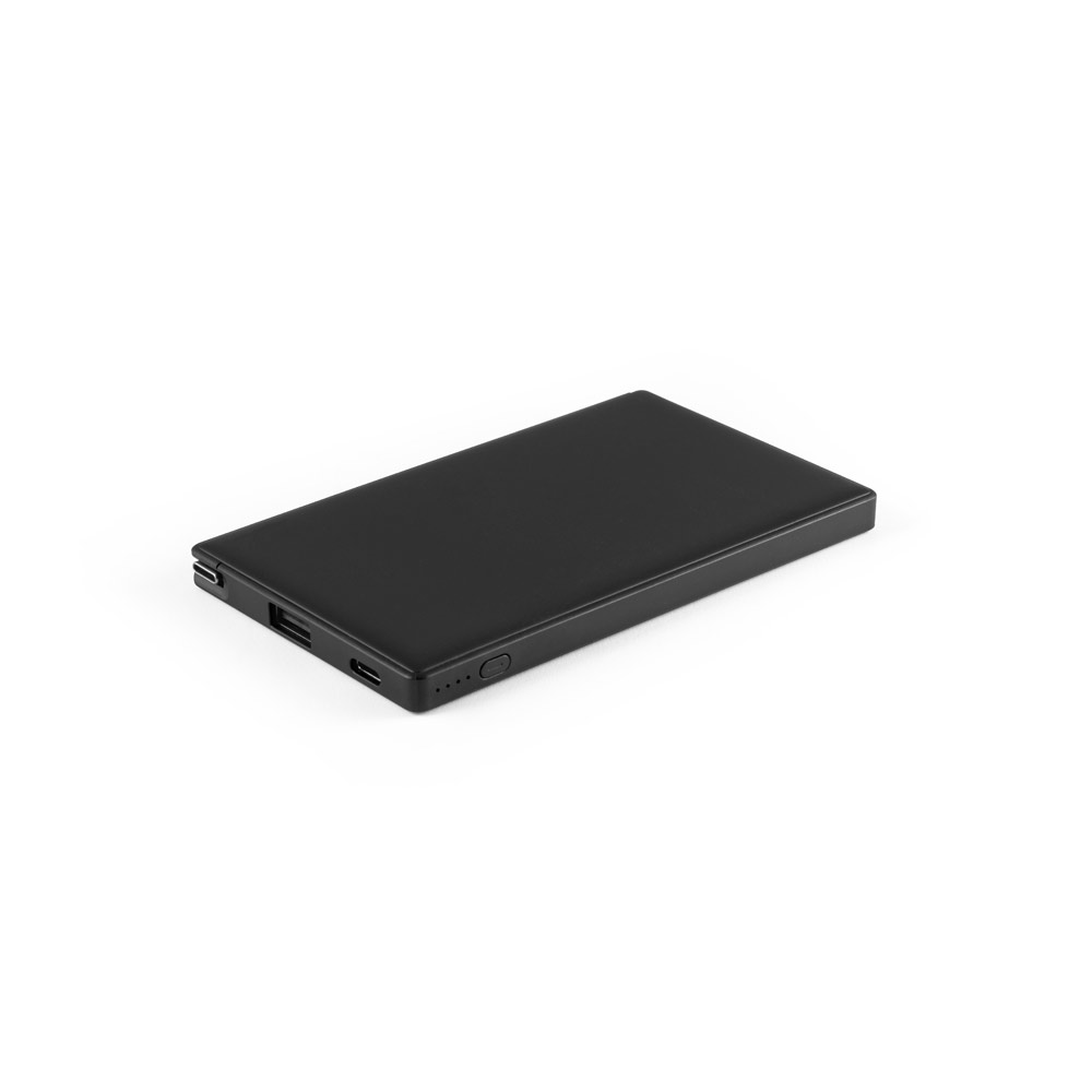 WIGNER. Bateria portátil em ABS 100% reciclado (4'000 mAh) personalizado