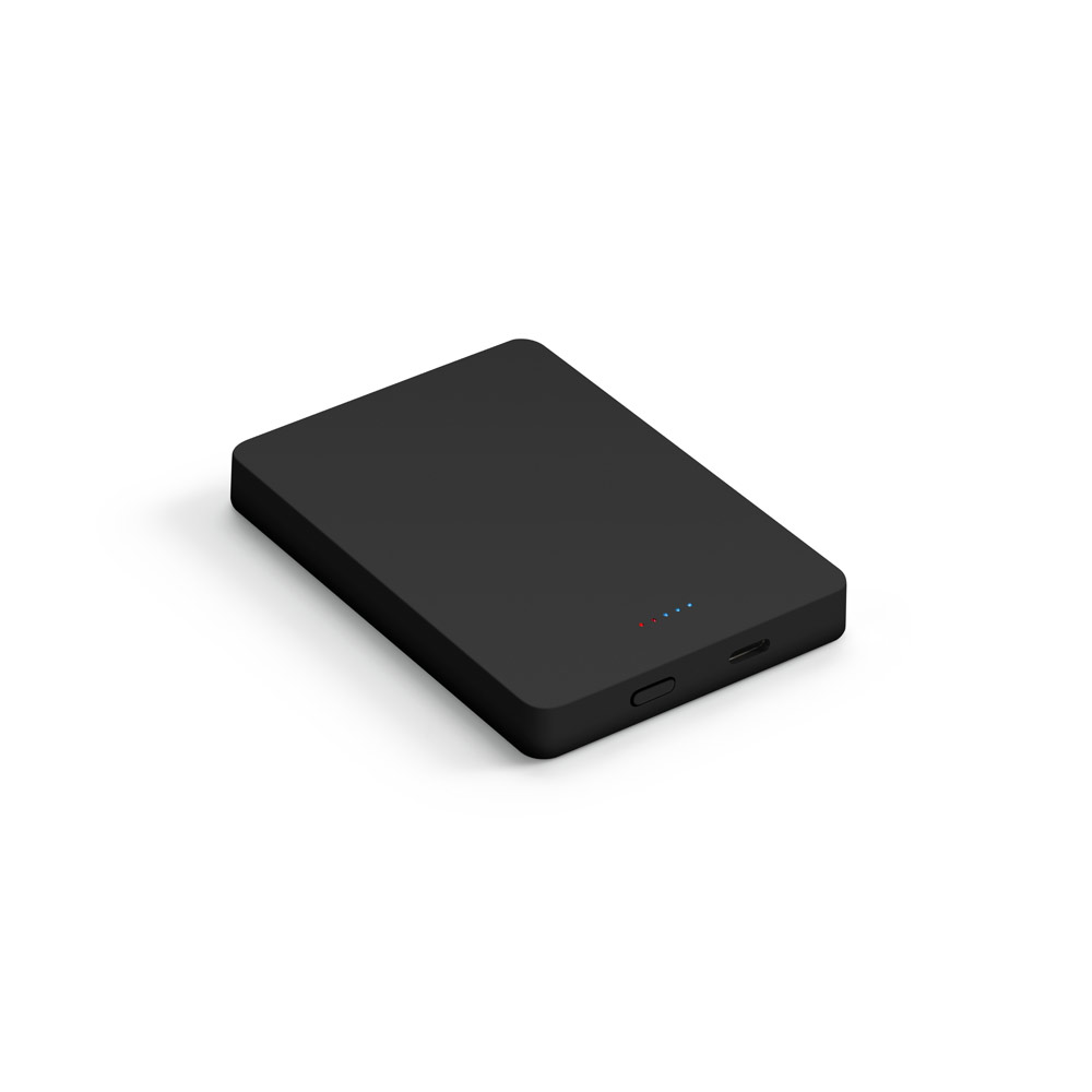 SMOOT 10. Bateria portátil com carregador por indução (wireless) em ABS 100% reciclado (10'000 mAh) personalizado