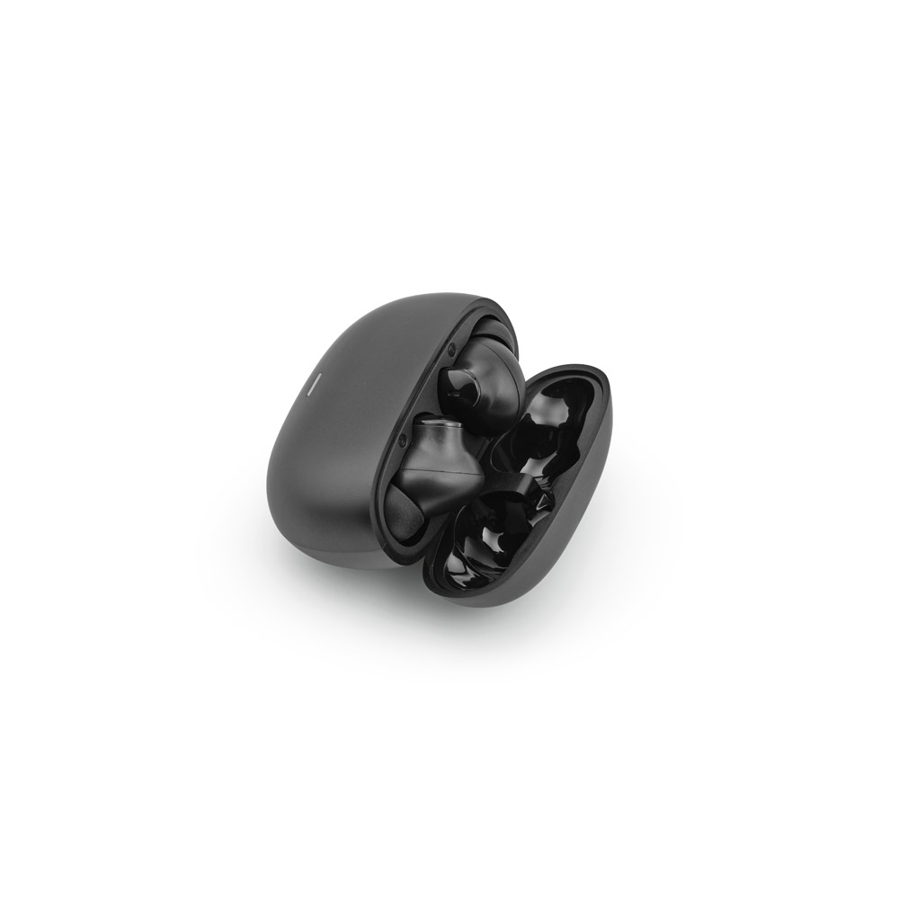 PASCAL. Fone de ouvido wireless com autonomia de 6h, em ABS 100% reciclado personalizado