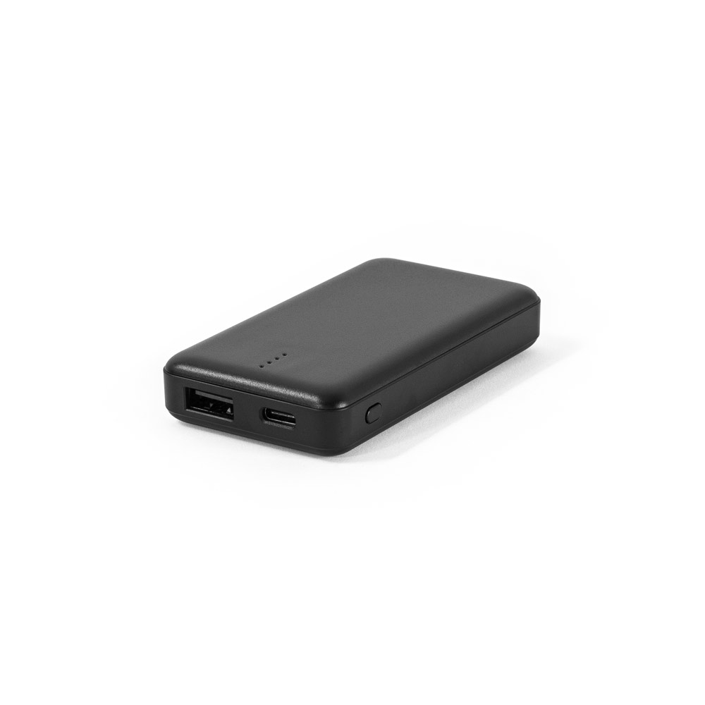 SHERYL. Bateria portátil em ABS 100% reciclado (4'000 mAh) personalizado
