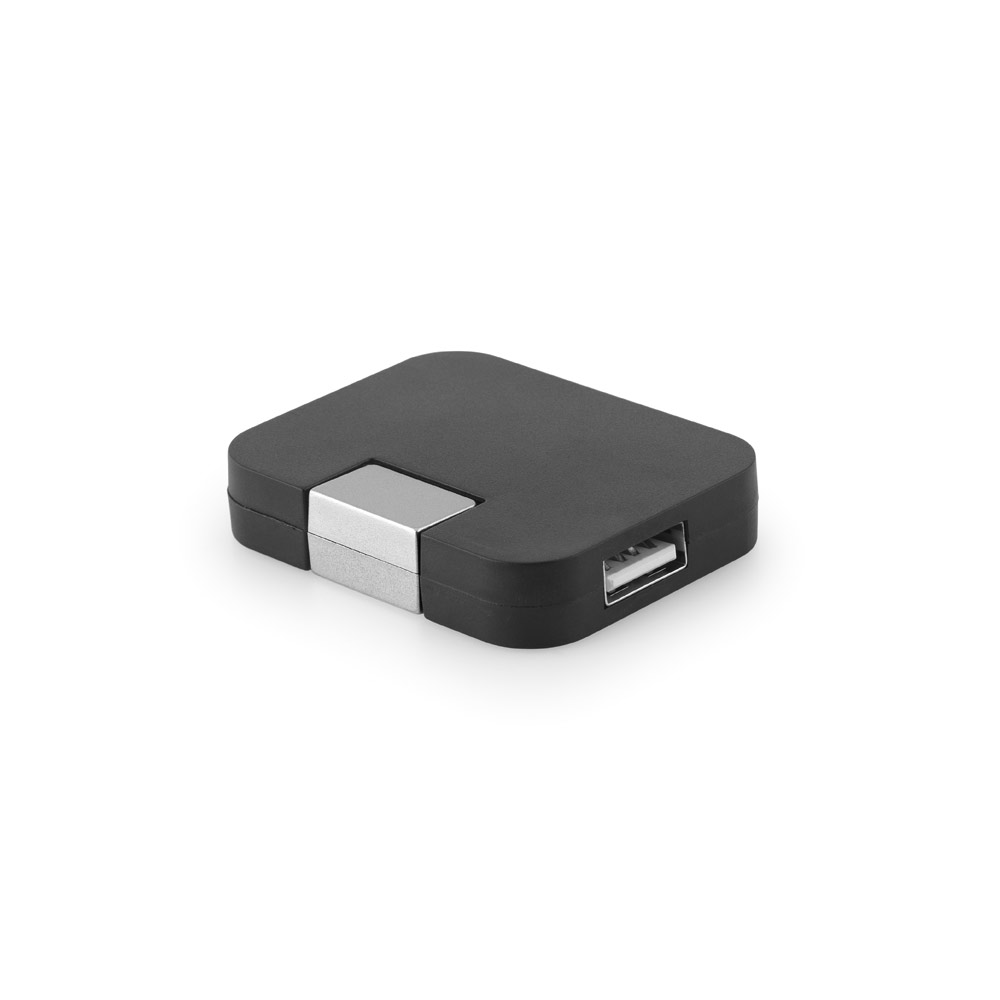 JANNES. Hub USB 2'0 com 4 portas personalizado