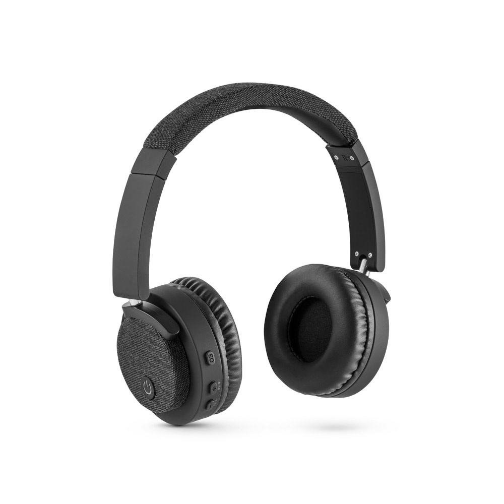BEATDRUM. Fones de ouvido sem fios com autonomia de 16h, em ABS e tecido personalizado