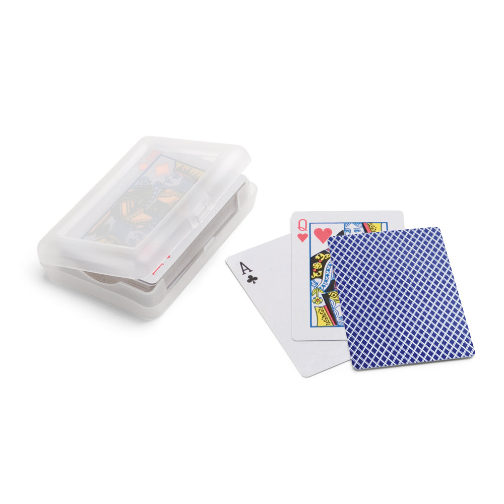 JOHAN. Baralho de 54 cartas em papel plastificado personalizado