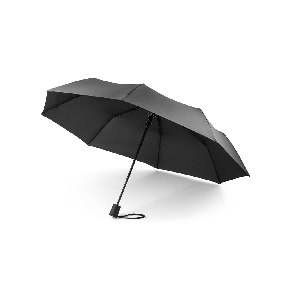 CIMONE. Guarda-chuva, dobrável, em poliéster 100% reciclado com abertura automática personalizado