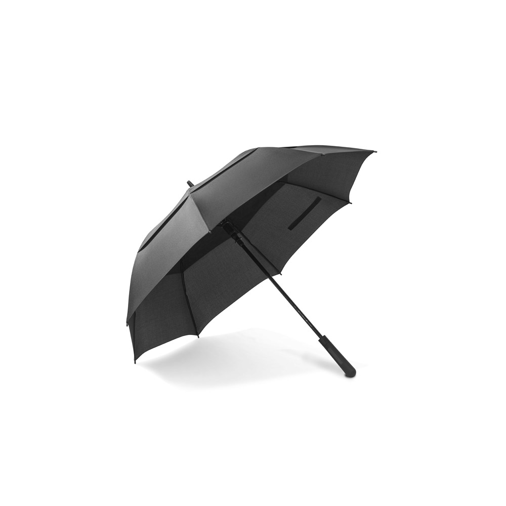 GAVIN. Guarda-chuva de 27'5'' em poliéster 100% reciclado pongee 190T com abertura automática personalizado