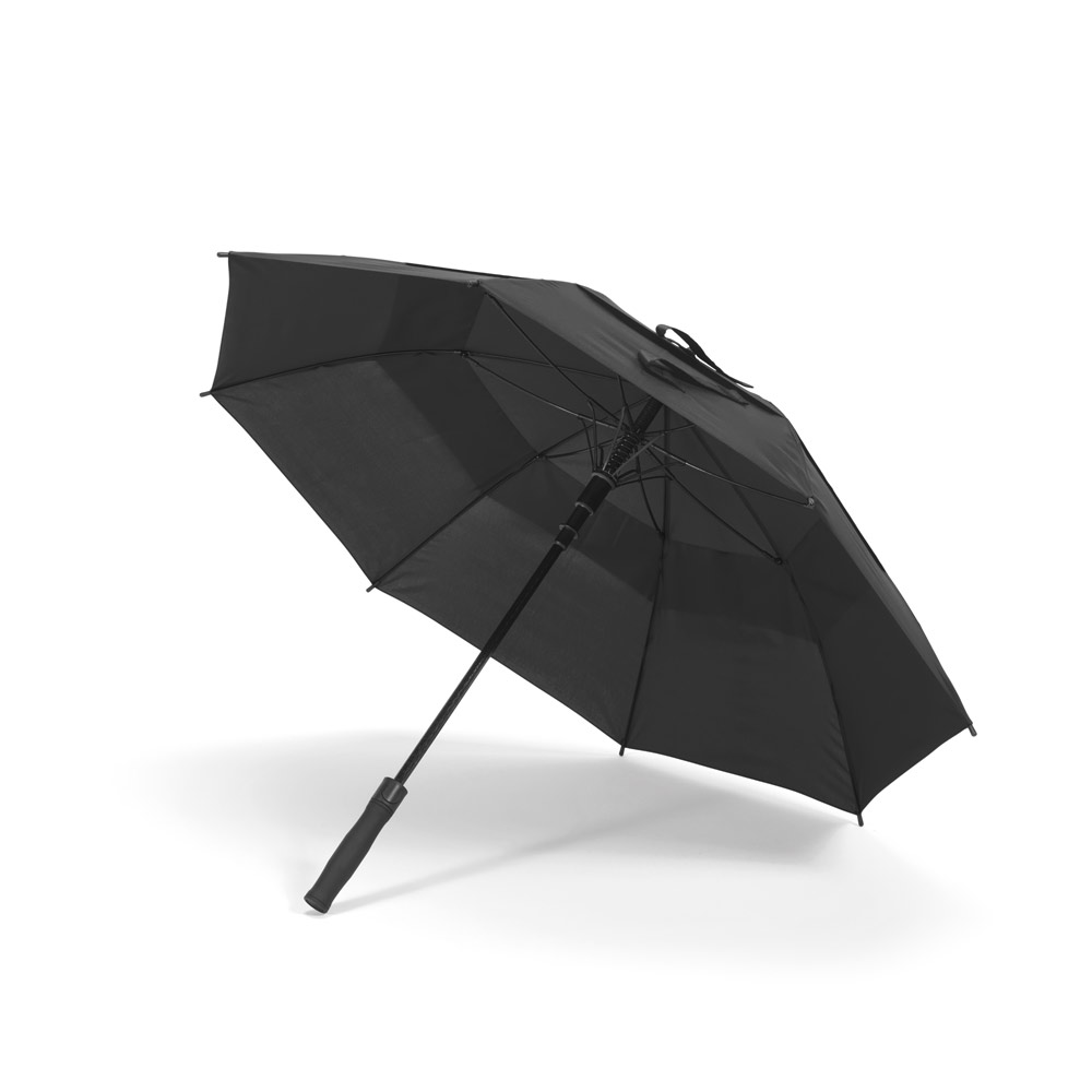 RUBY. Guarda-chuva em poliéster 100% reciclado 190T com abertura automática personalizado