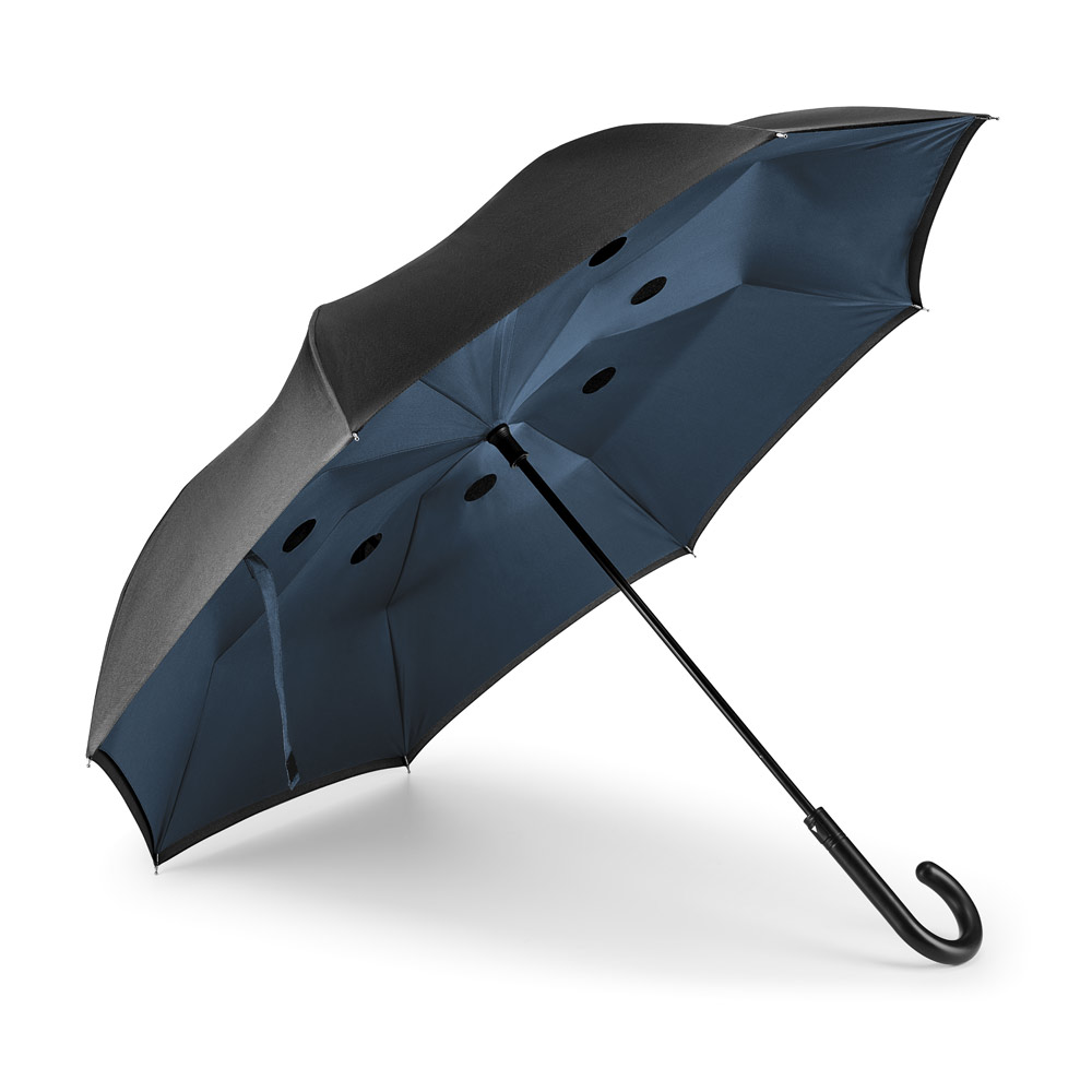 ANGELA. Guarda-chuva, reversível, em poliéster pongee 190T personalizado
