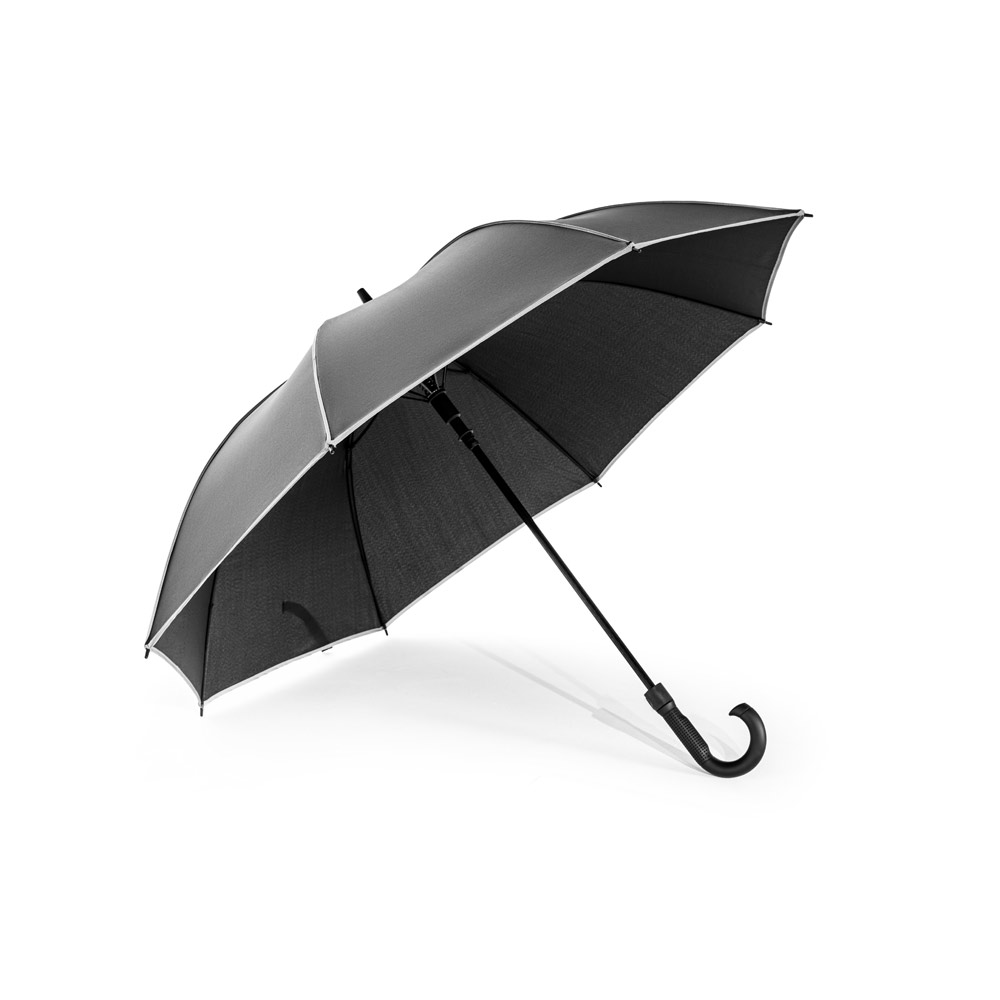 FINNLEY. Guarda-chuva de 27" em poliéster 100% reciclado pongee 190T à prova de vento personalizado