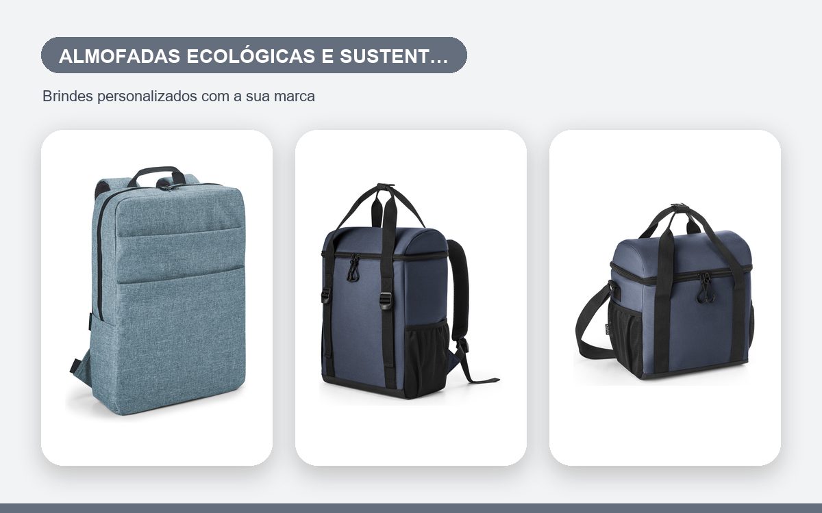 Brindes personalizados com a sua marca — Almofadas personalizadas ecológicas e sustentáveis