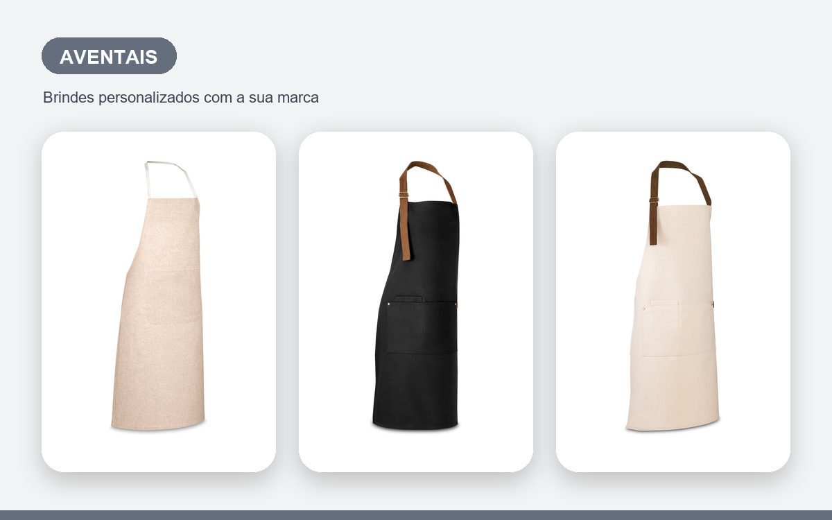 Brindes personalizados com a sua marca — Aventais personalizados criativos que chamam atenção