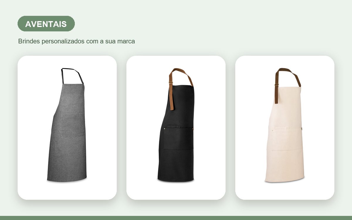 Brindes personalizados com a sua marca — Aventais personalizados para empresas: guia completo