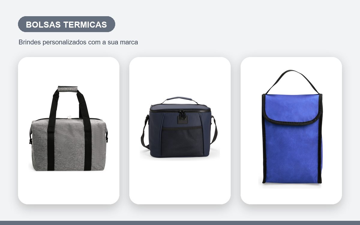 Brindes personalizados com a sua marca — Bolsas Térmicas Personalizadas Baratas e de Qualidade