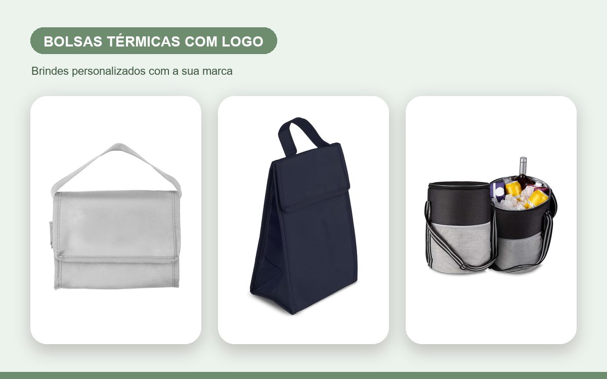 Brindes personalizados com a sua marca — Bolsas Térmicas Personalizadas com Logo: Como Fica e Como Pedir