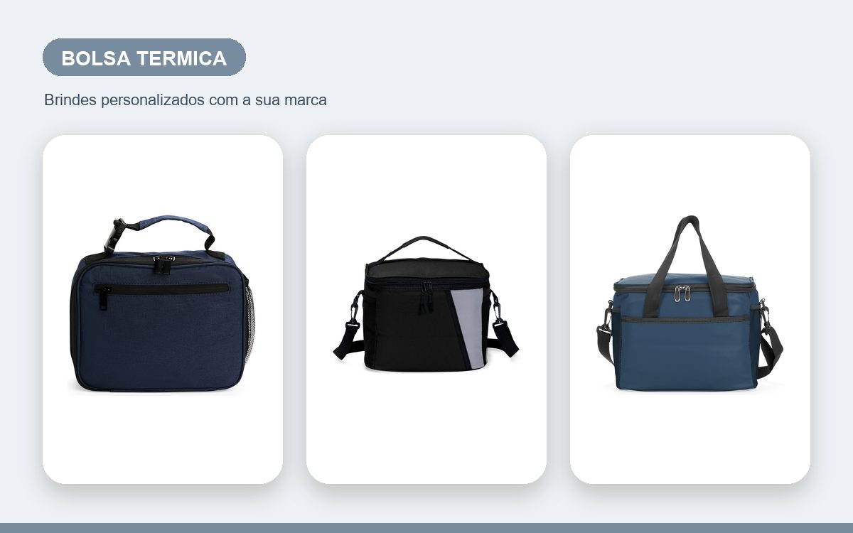 Brindes personalizados com a sua marca — Bolsas Térmicas Personalizadas Criativas que Chamam Atenção