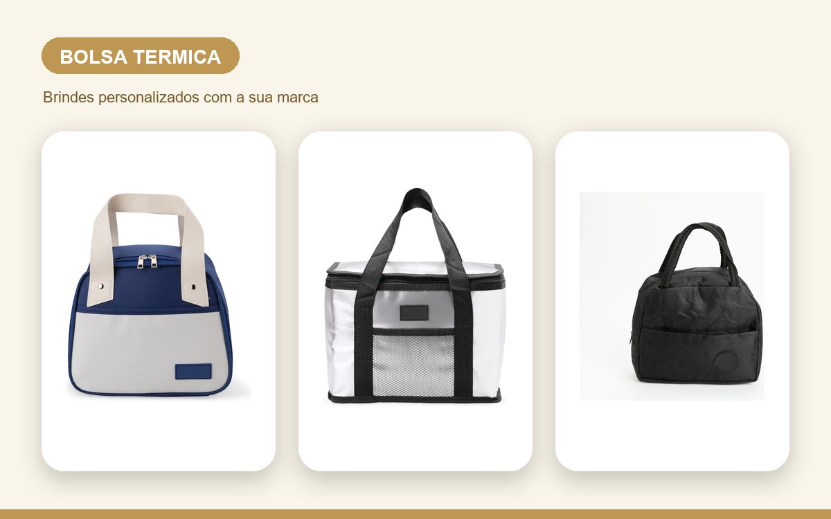 Brindes personalizados com a sua marca — Bolsas Térmicas Personalizadas Ecológicas e Sustentáveis
