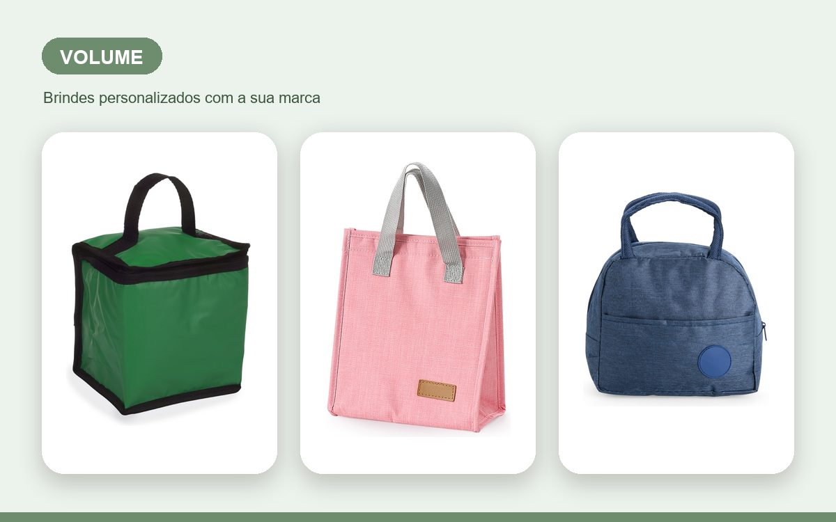 Brindes personalizados com a sua marca — Bolsas Térmicas Personalizadas no Atacado e em Volume