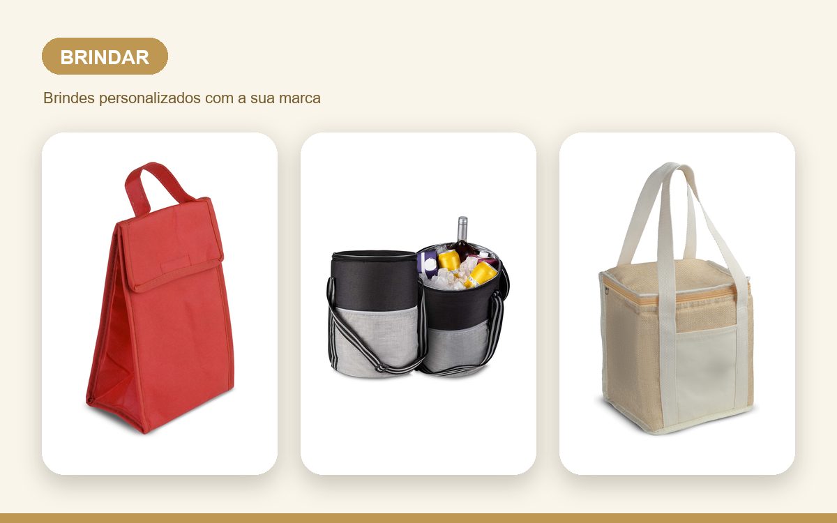 Brindes personalizados com a sua marca — Bolsas Térmicas Personalizadas para Brindar e Encantar Clientes