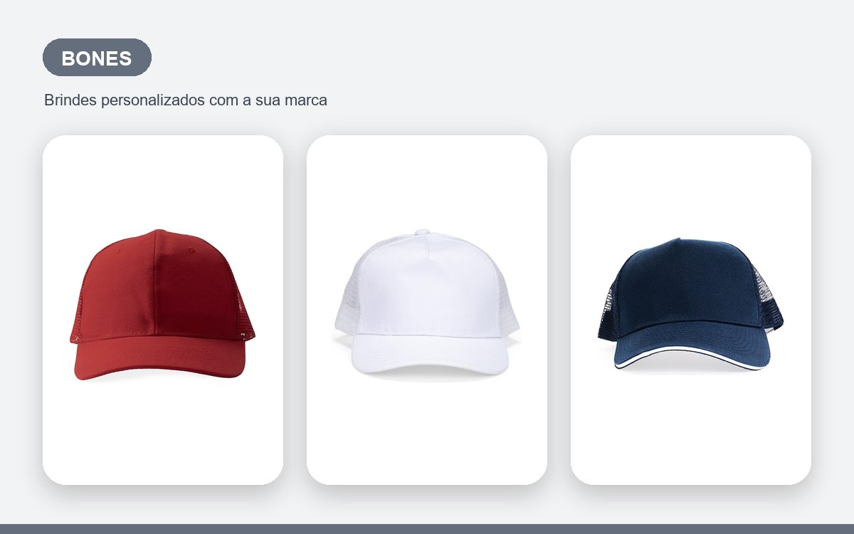 Brindes personalizados com a sua marca — Bonés Personalizados Baratos sem Perder a Qualidade