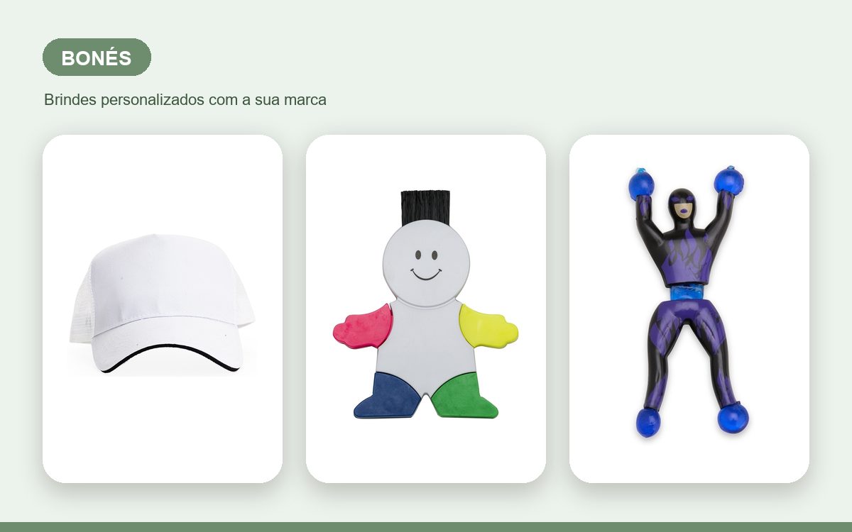 Brindes personalizados com a sua marca — Bonés Personalizados para Colaboradores e Equipes da Empresa