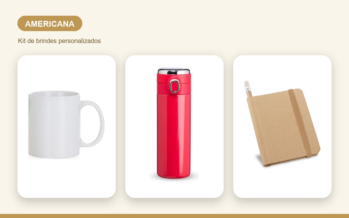 Brindes personalizados com a sua marca — Brindes Corporativos em Americana: Kits para Empresas