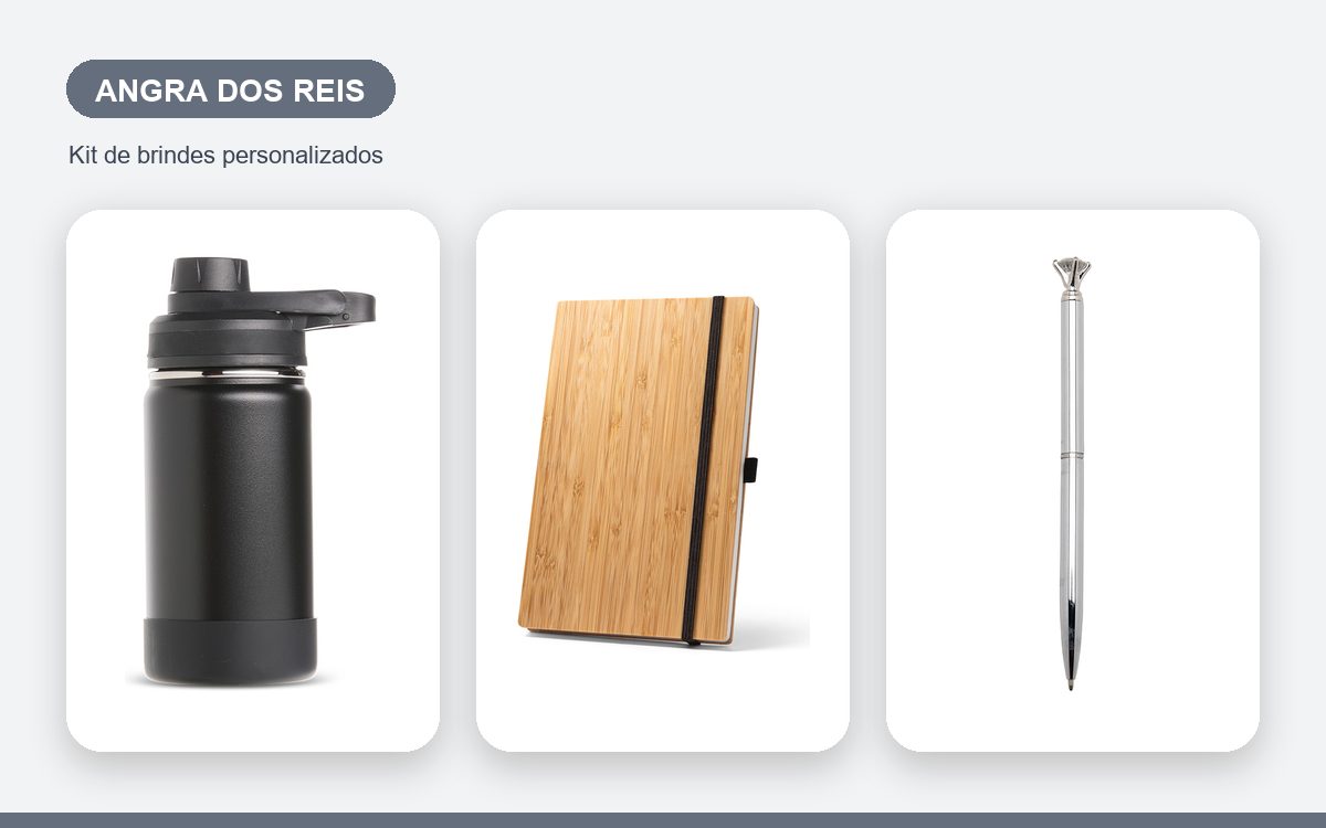 Brindes personalizados com a sua marca — Brindes Corporativos em Angra dos Reis: Kits Prontos