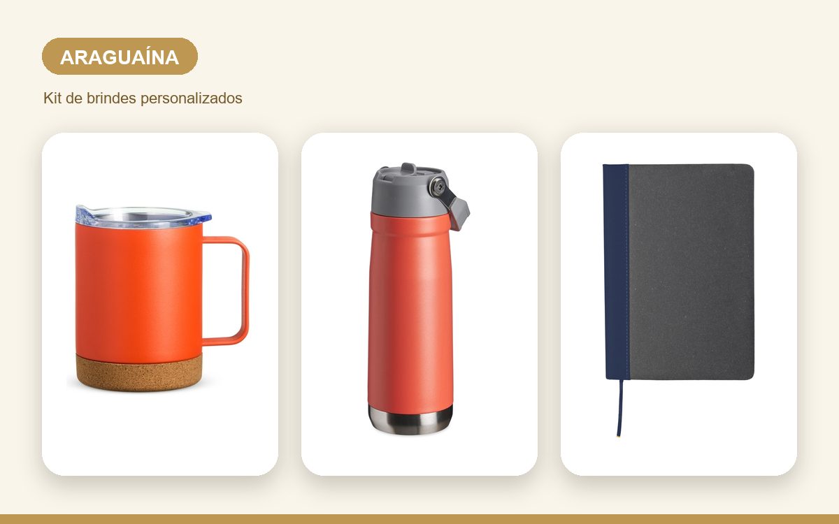 Brindes personalizados com a sua marca — Brindes Corporativos em Araguaína: Kits para Empresas