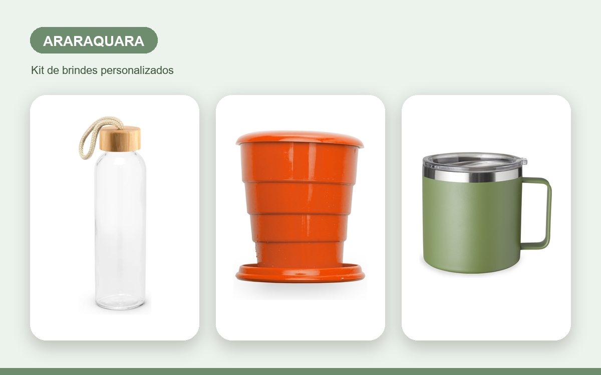 Brindes personalizados com a sua marca — Brindes Corporativos em Araraquara: Kits para Empresas