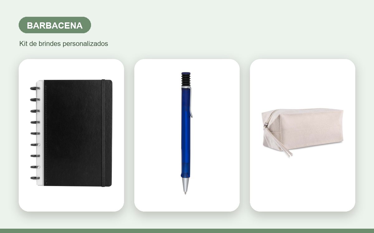 Brindes personalizados com a sua marca — Brindes corporativos em Barbacena: kits e ações para empresas