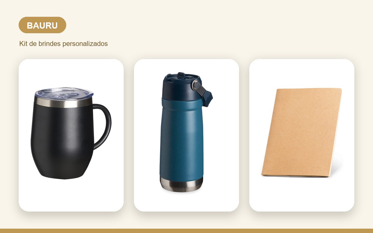 Brindes personalizados com a sua marca — Brindes Corporativos em Bauru: Kits para a Empresa