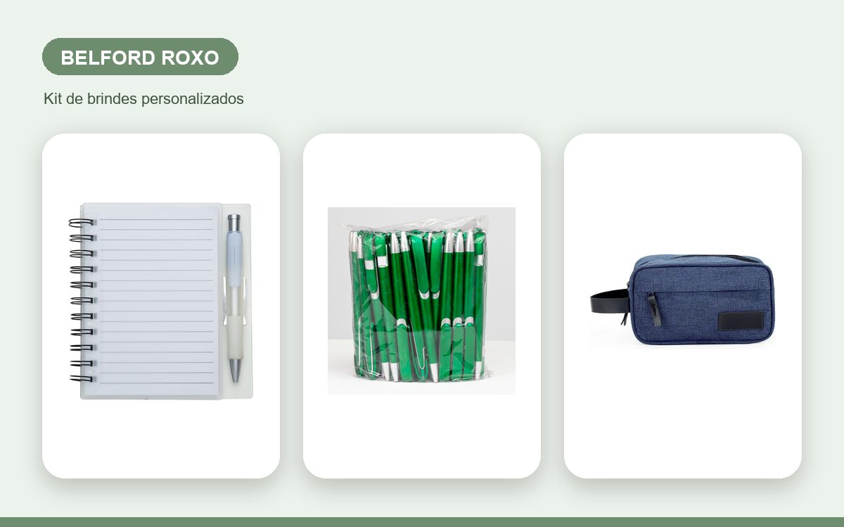 Brindes personalizados com a sua marca — Brindes Corporativos em Belford Roxo: Kits para Empresas