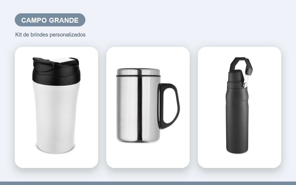 Brindes personalizados com a sua marca — Brindes Corporativos em Campo Grande: Kits para Empresas