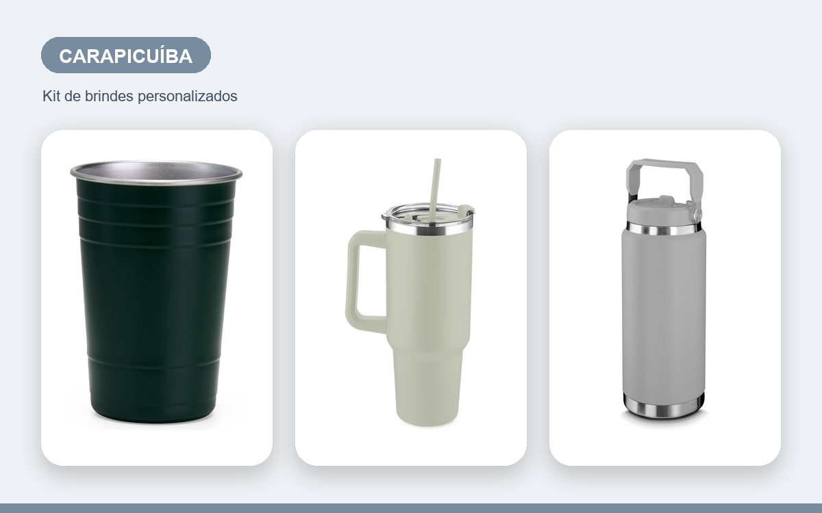 Brindes personalizados com a sua marca — Brindes corporativos em Carapicuíba: kits e ações práticas