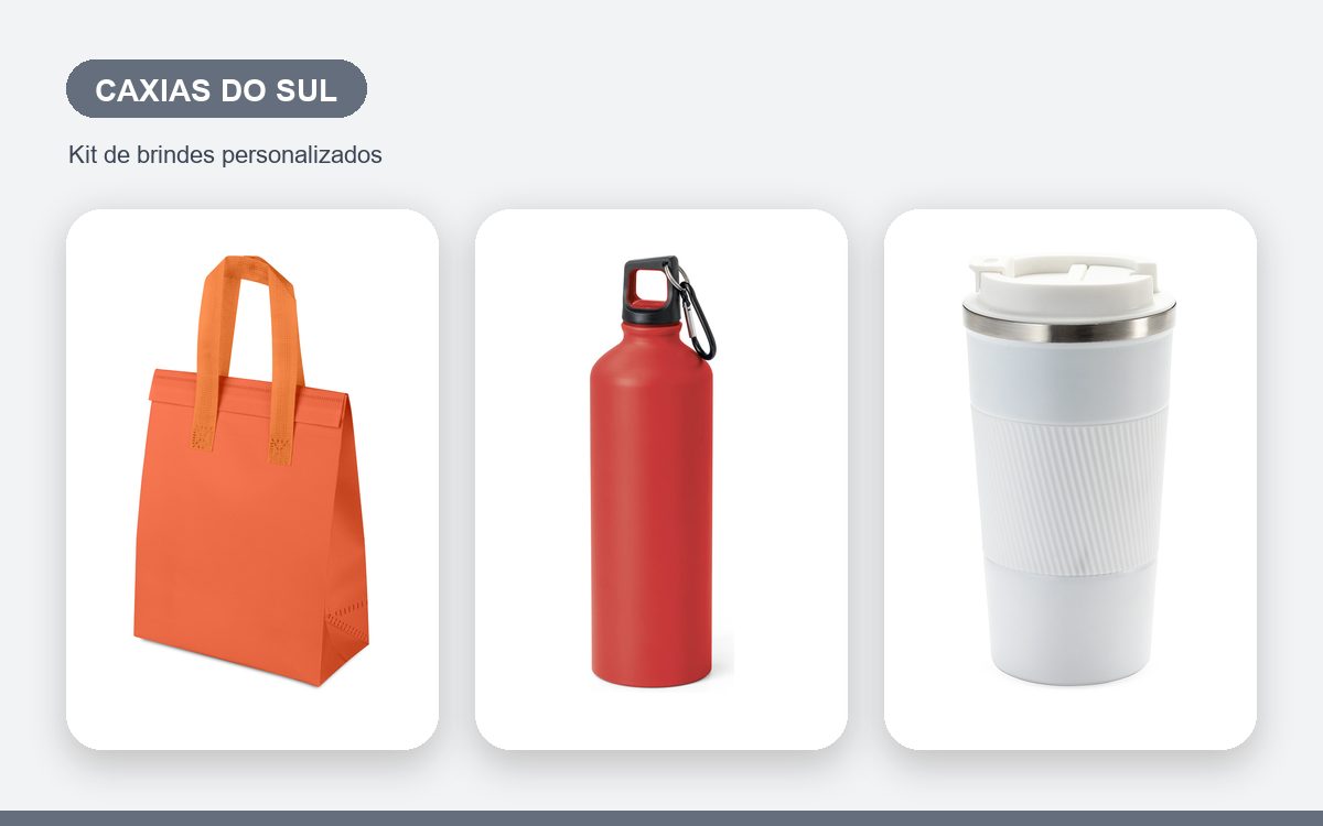 Brindes personalizados com a sua marca — Brindes corporativos em Caxias do Sul: kits para empresas