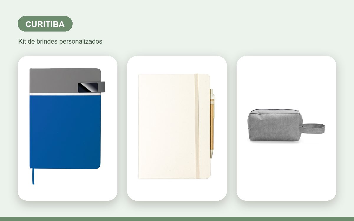 Brindes personalizados com a sua marca — Brindes Corporativos em Curitiba: Kits para Empresas