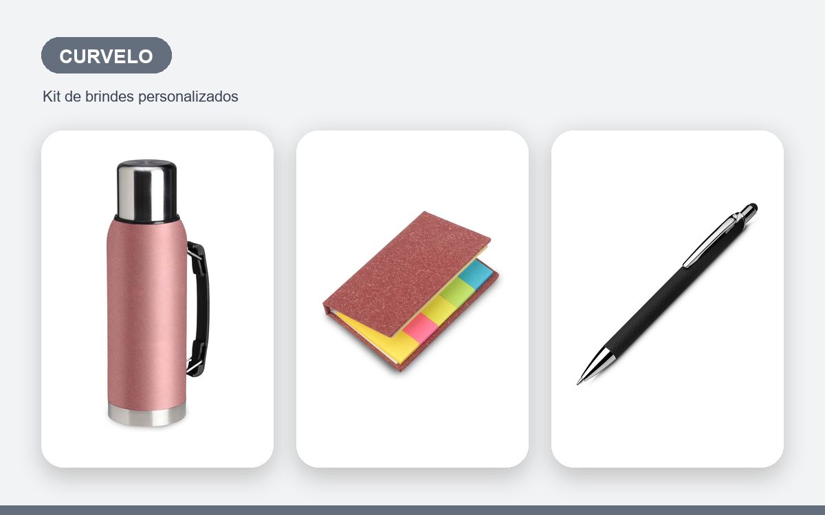 Brindes personalizados com a sua marca — Brindes corporativos em Curvelo: kits e estratégias para empresas