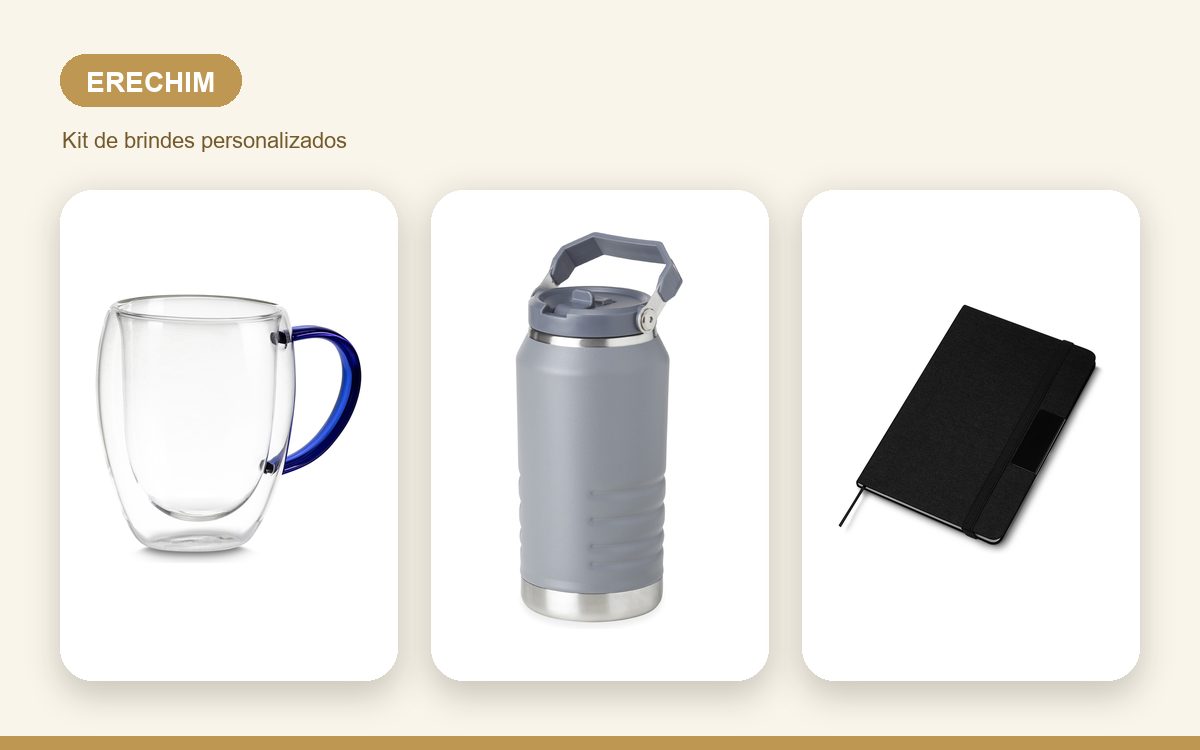 Brindes personalizados com a sua marca — Brindes Corporativos em Erechim: Kits para Empresas