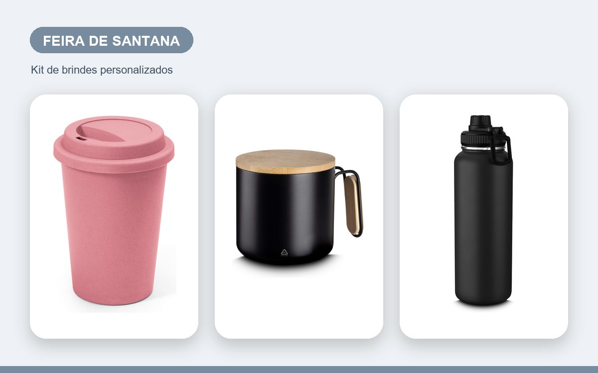 Brindes personalizados com a sua marca — Brindes Corporativos em Feira de Santana: Kits e Ações