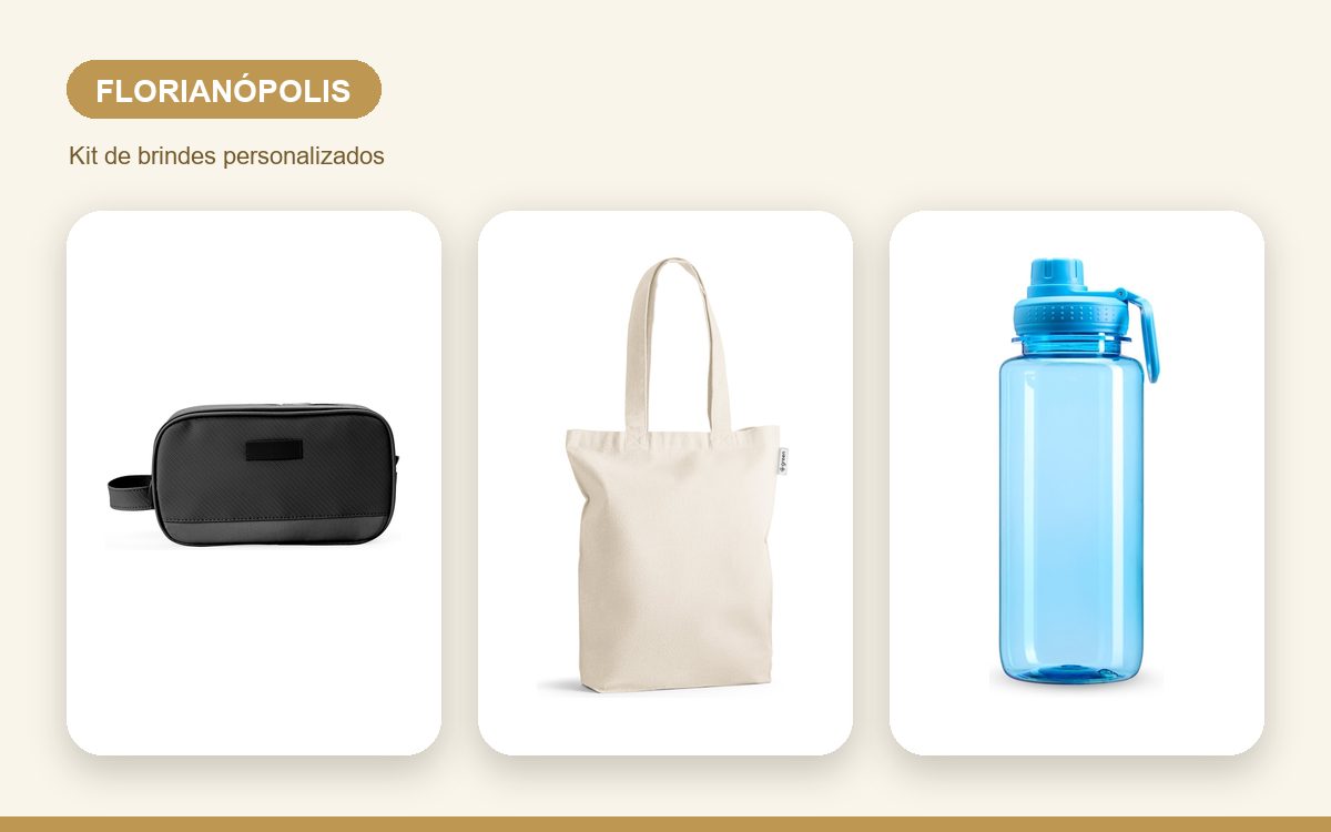 Brindes personalizados com a sua marca — Brindes Corporativos em Florianópolis: Kits e Ações